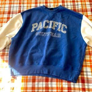 Blue pacific sunwear sweatshirt size xs(oversized)